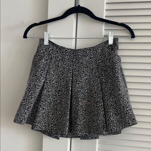 silence + noise Black & White Tweed skirt